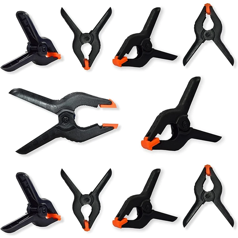 

10-Pack 4 Inch Spring Clamps For Photography, Small Clamps For Woodworking, Backdrop Clips Clamps For Backdrop Stand