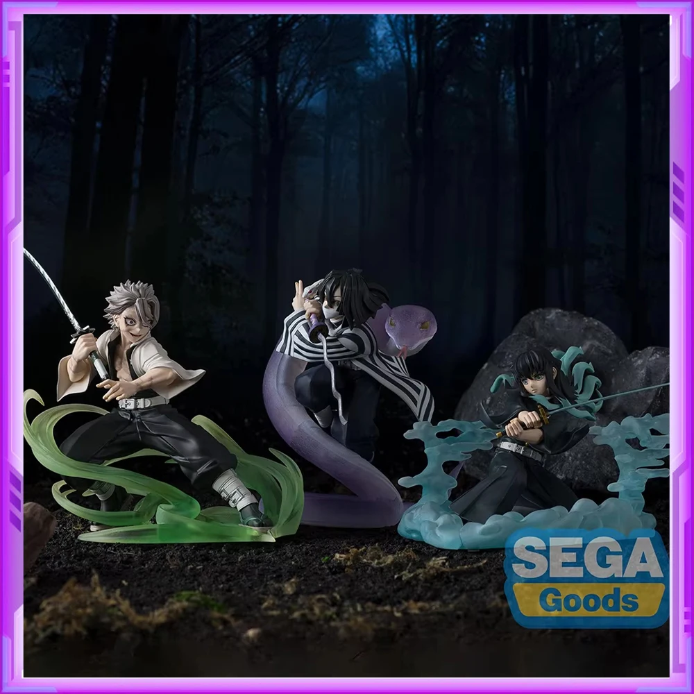 Фото Оригинальный SEGA Xross Link Demon Slayer Shinazugawa Sanemi Iguro Obanai Tokitou Muichirou Аниме Фигурка Фигурки Модель Игрушки №1