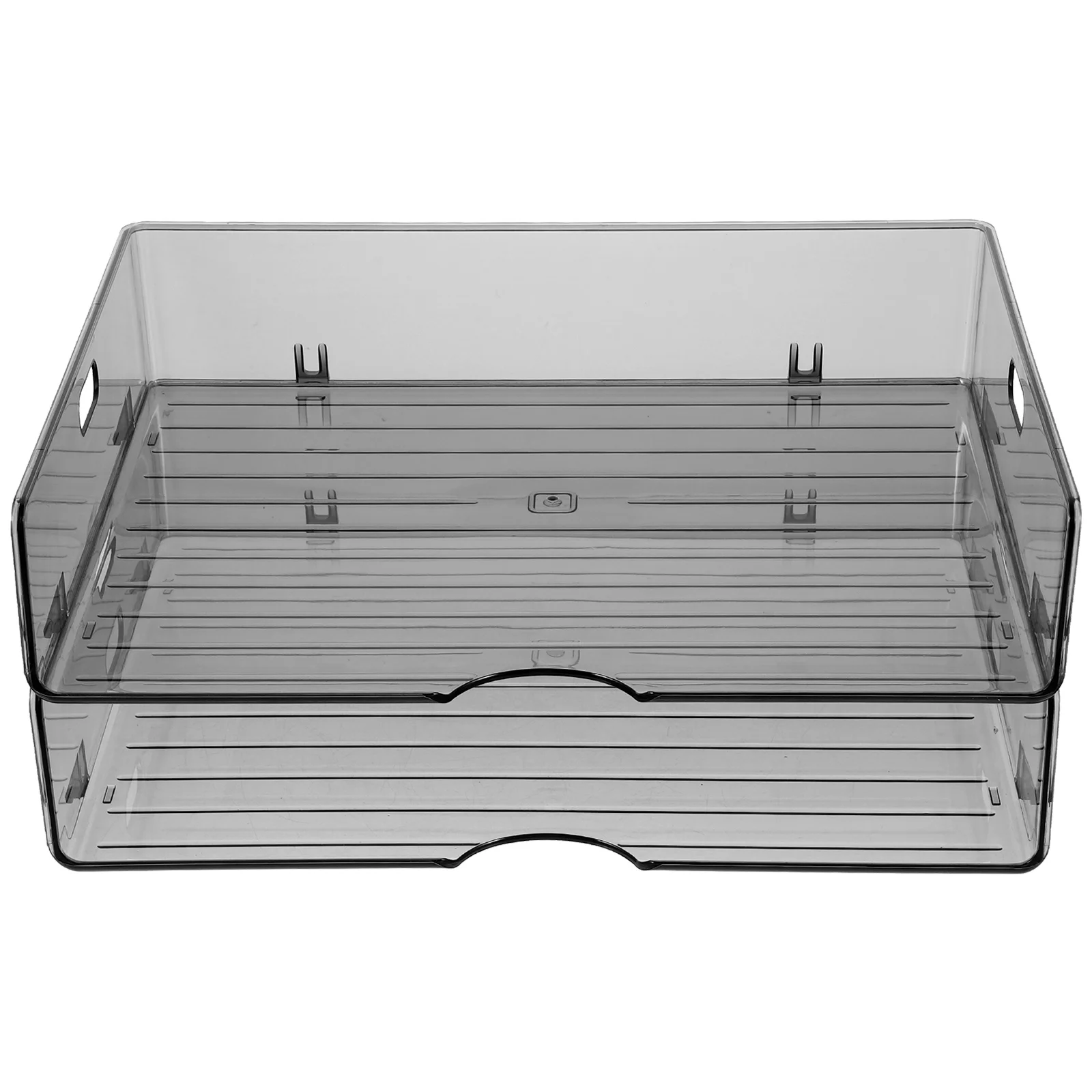 

File Paper Organizer Tray Acrylic Desk Stackable Storage Desktop Box A4 Drawers Letter Document Holder Office Clear Size Case