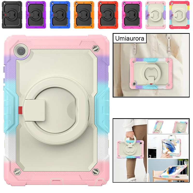 

Сверхмощный Прочный чехол для планшета Samsung Tab A7 Lite SM-T500 T220 A8 10,5 SM-X200 X205 S7 FE Plus SM-T730 T970, противоударный чехол