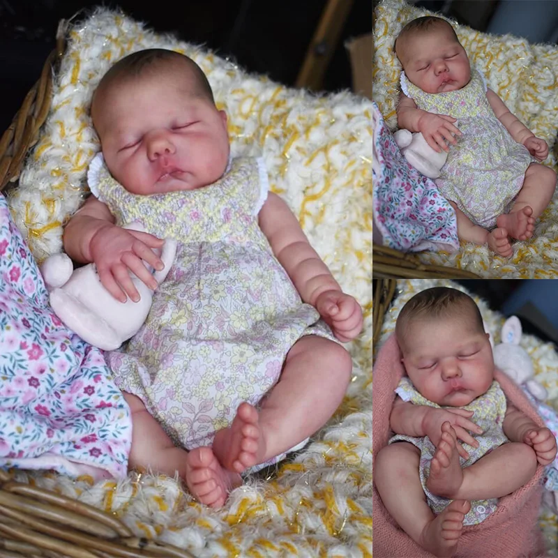 

20inch Reborn Baby Newborn Size Doll Soft Touch Willa 3D Painted Skin Multiple Layers Painting High quality Collectible Art Doll