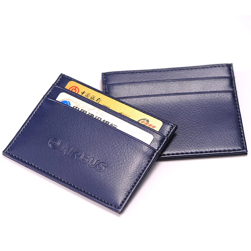 

Кожаный чехол с верхним слоем из воловьей кожи для пары автобусных карт чехол с маленькими синими картами тонкий Простой чехол с маленькими...