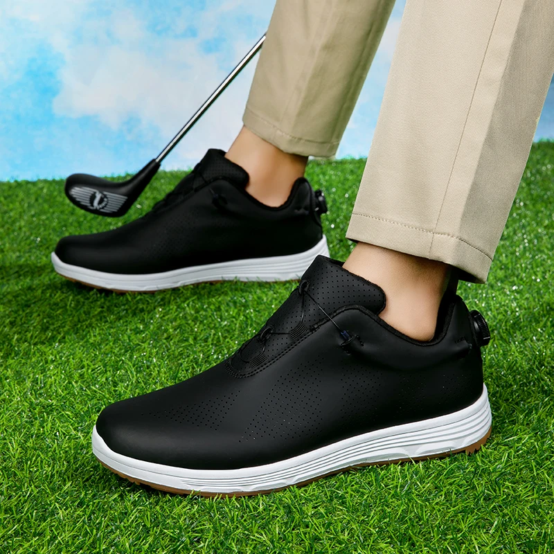Golf Shoes for Men, Comfortable Golf Shoes for Outdoor Fitness, Anti Slip Golf Shoes for Women, Fast Lace Up Walking Golf Shoes