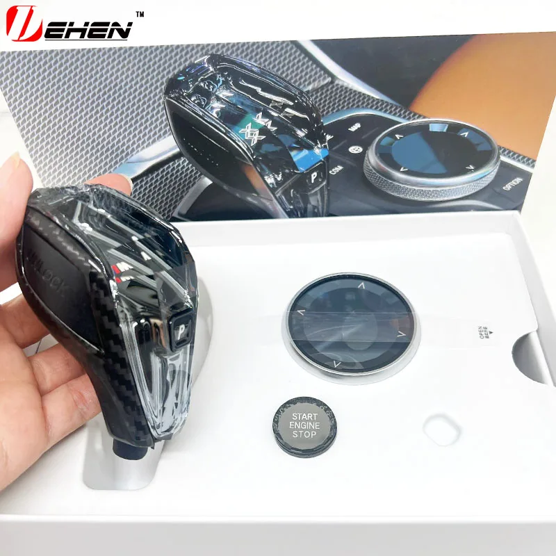 Кристаллическая ручка переключения передач из углеродного волокна для BMW 12 3 4 8