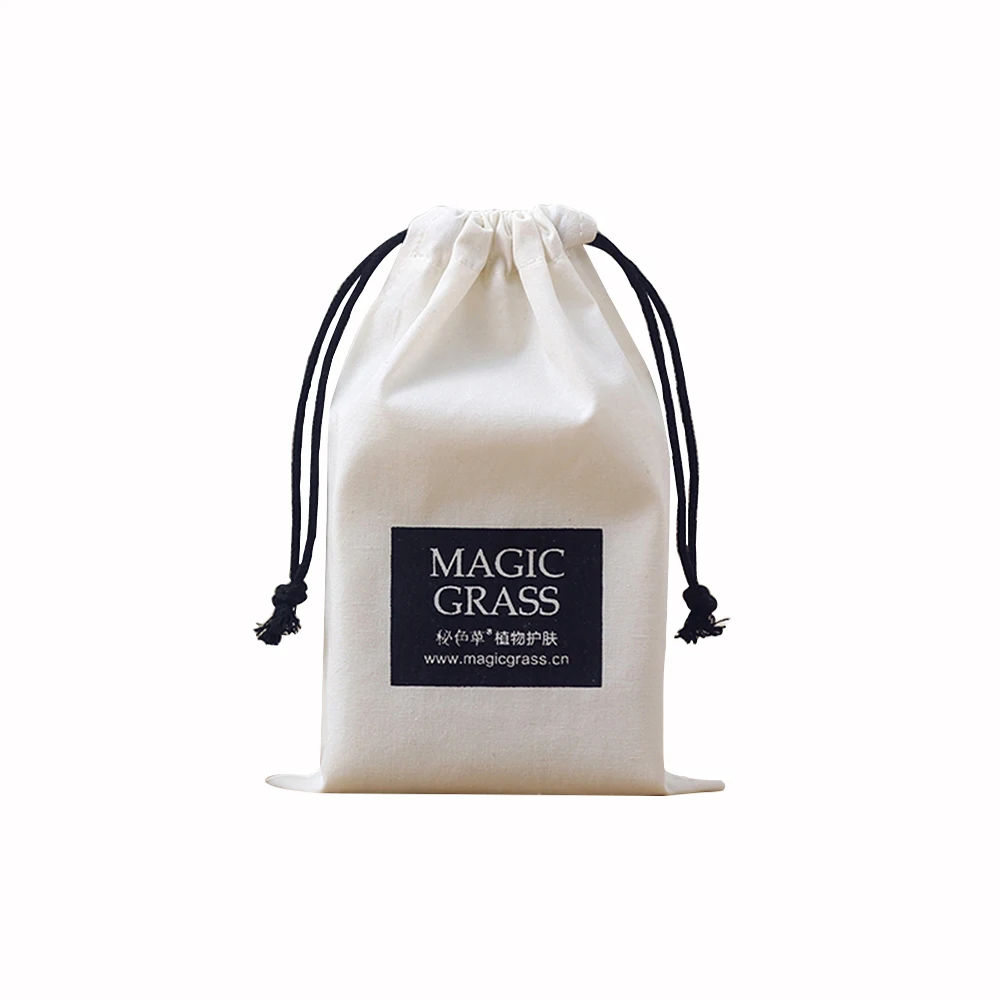 

100pcs Personalized Name Logo Wedding Favor Candy Bags White Cotton Canvas Jewelry Packing Bag Black Drawstring Chic Small Pouch