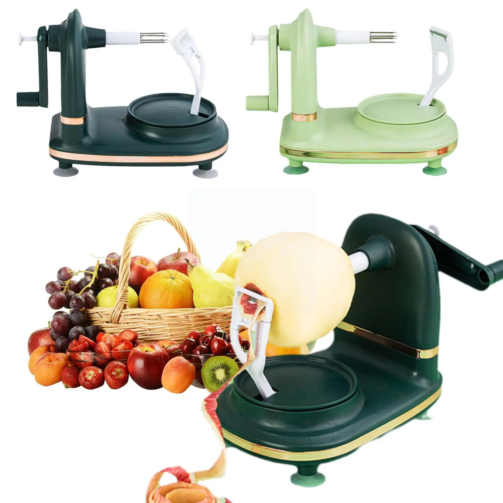 

Креативный кухонный инструмент с ручным вращением, многофункциональная ручная Овощечистка, машина для резки фруктов, фруктов, груш, яблок, ...