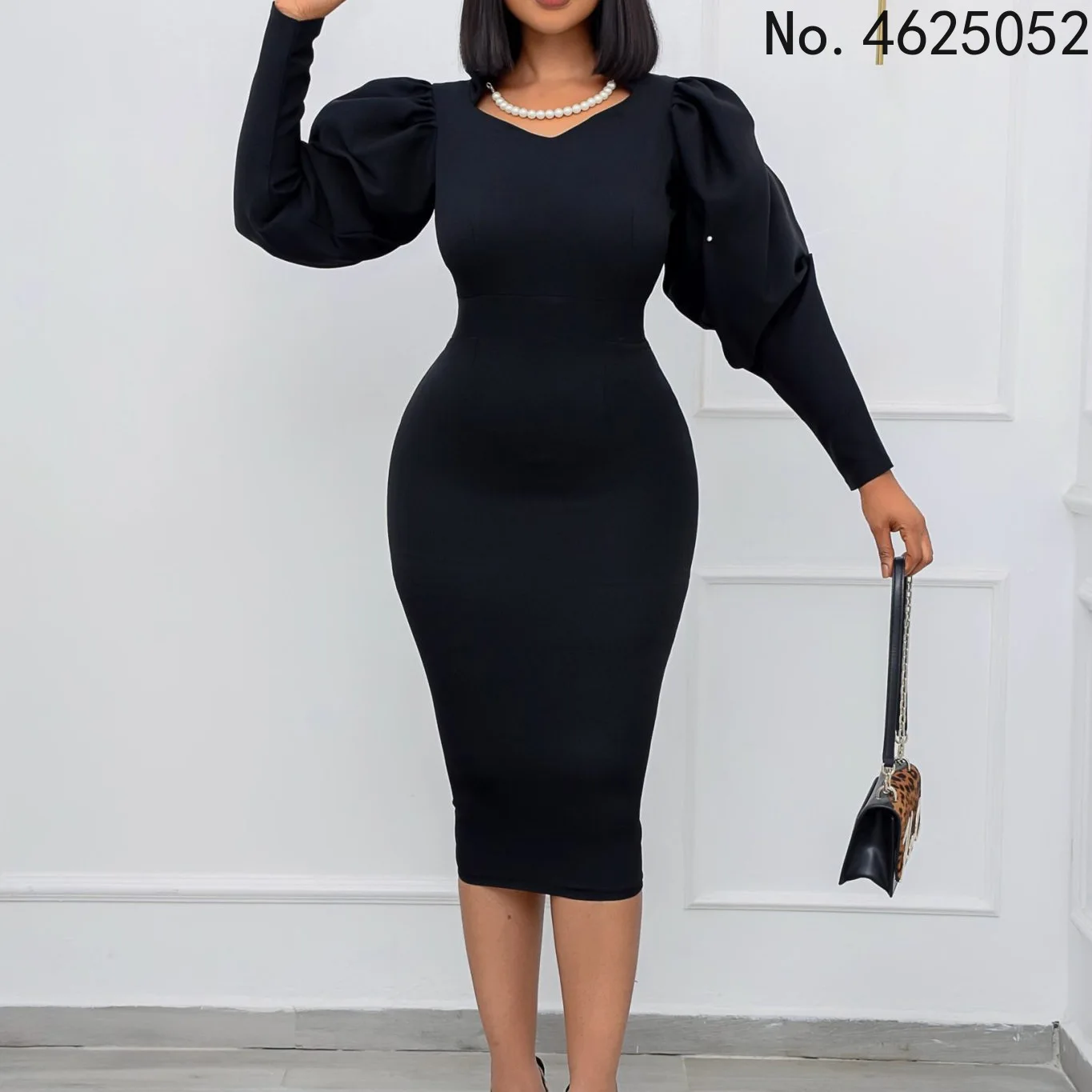 

Красные, зеленые, черные африканские платья из полиэстера для женщин, летние, Осенние африканские женские платья до колена с длинным рукаво...