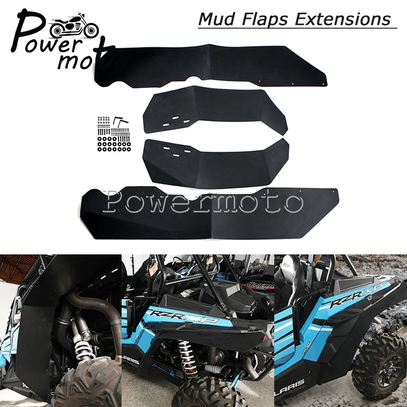 

Комплект брызговиков ATV UTV, защита для Polaris RZR XP 4 1000, передние и задние брызговики, расширители 2014, 2015, 2016, 2017, 2018, 2019, черный