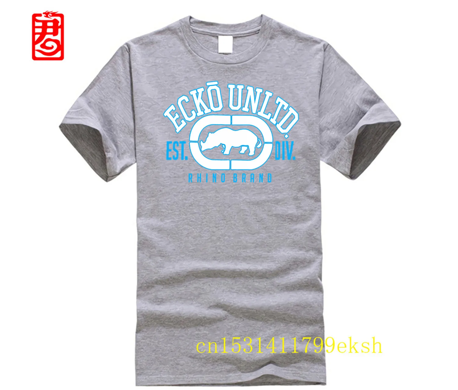 Фото Мужская футболка Ecko Unltd, потрясающая футболка с короткими рукавами, мужские базовые топы и футболки из 100% хлопка с принтом, мужская футболка с принтом на заказ №3