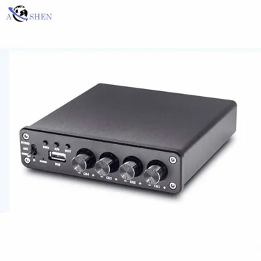 

Factory 4 Channel 5.0 BT Sound Amplifier Hifi Amplifiers 50Wx4 Home Theater Speaker Amplificadorhifi Mini Amplifier