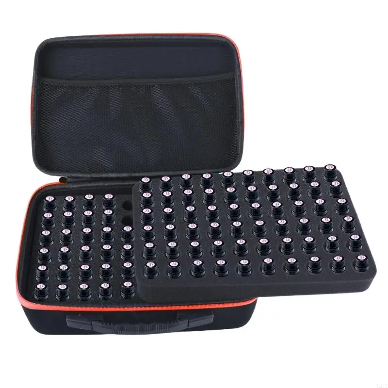 Фото T21C Eving Oil Case для 120 бутылок 5-10 мл роликового хранения сумки для хранения роликов Eva. №5