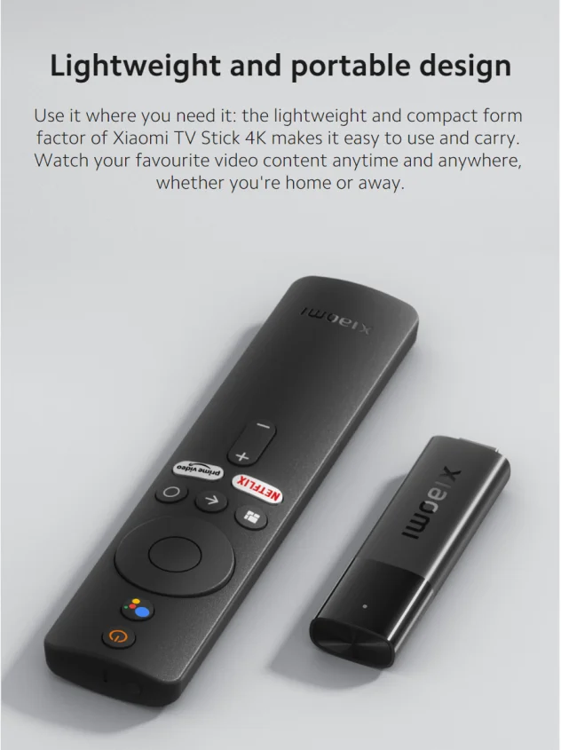 Xiaomi Mi TV Stick 4K Android 9.0 Ultra HD Streaming Media Player Google Cortex-A53 Quad Core 2GB+8GB Set Top Box - В НАЛИЧИИ.