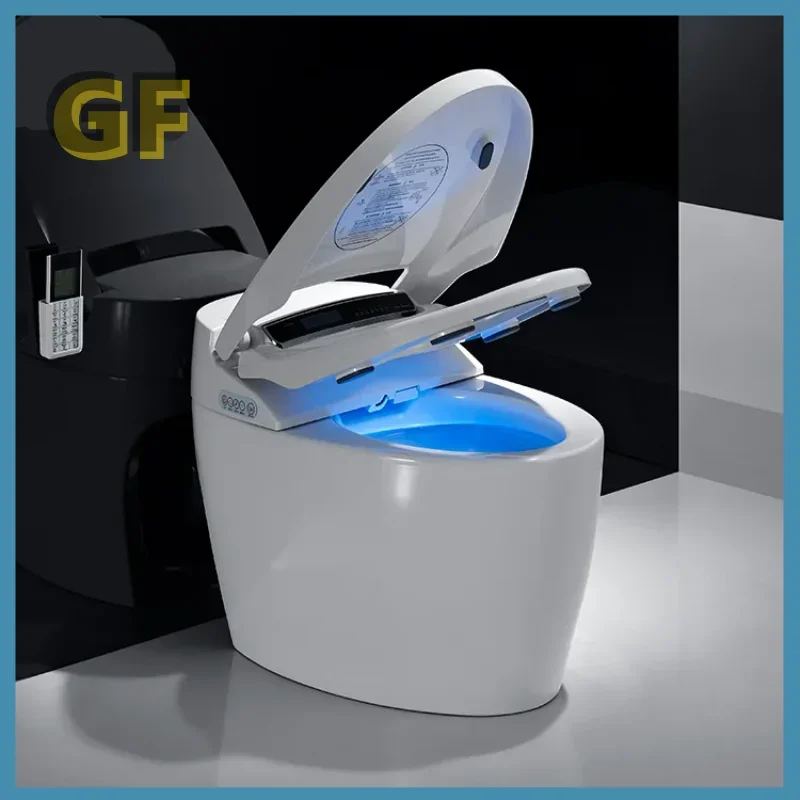 Умный унитаз Интеллектуальный автоматический смыв с откидной крышкой