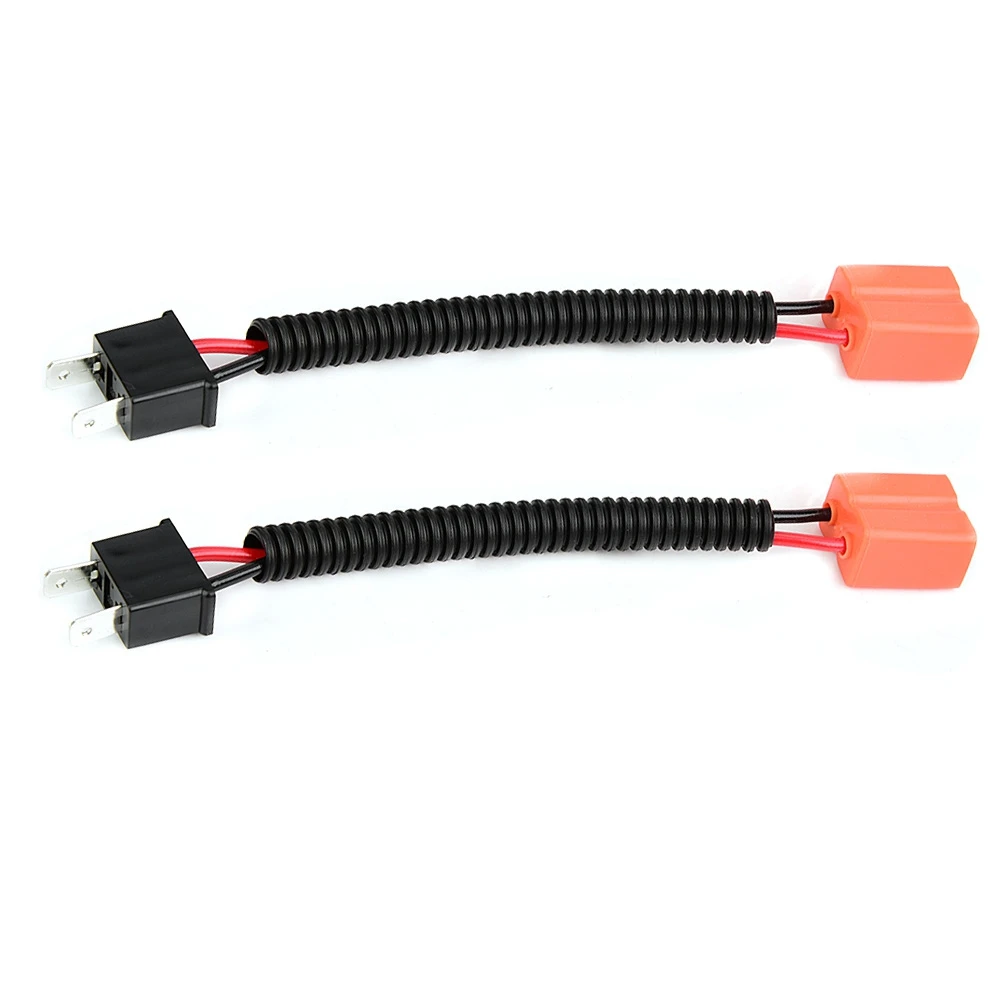 

2pcs Ceramic Socket Plug Connector Wiring for H7 Light Harness Adapter Converter