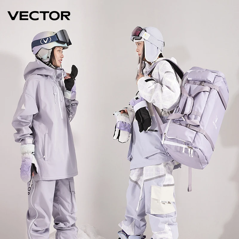 Bag 55l Large Capacity Waterproof Ski Boots Bag Adjustable Waterproof Snowboard Backpack