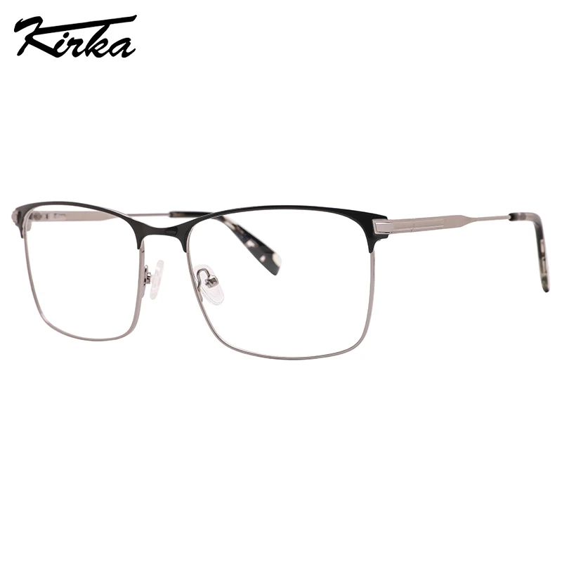 

Kirka Male Classical Full-Rim Rectangle Optical Metal Frames Prescription Lens Shine Color Reading Glasses For Man MM3031
