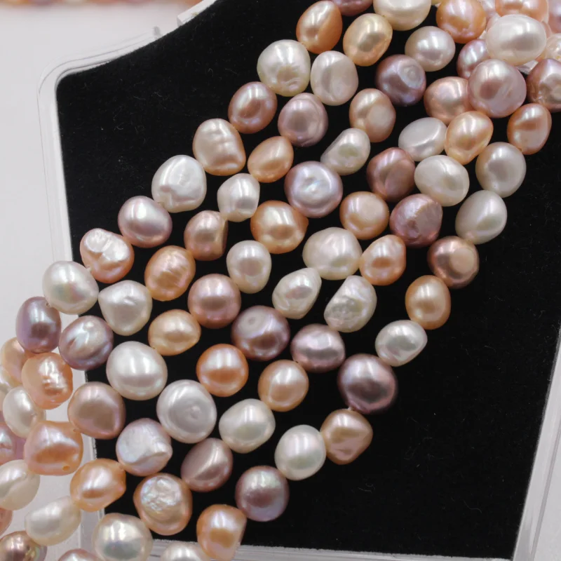 

wholesale natural pink purple white 6-7mm 7-8mm 8-9mm multicolor baroque freshwater pearl