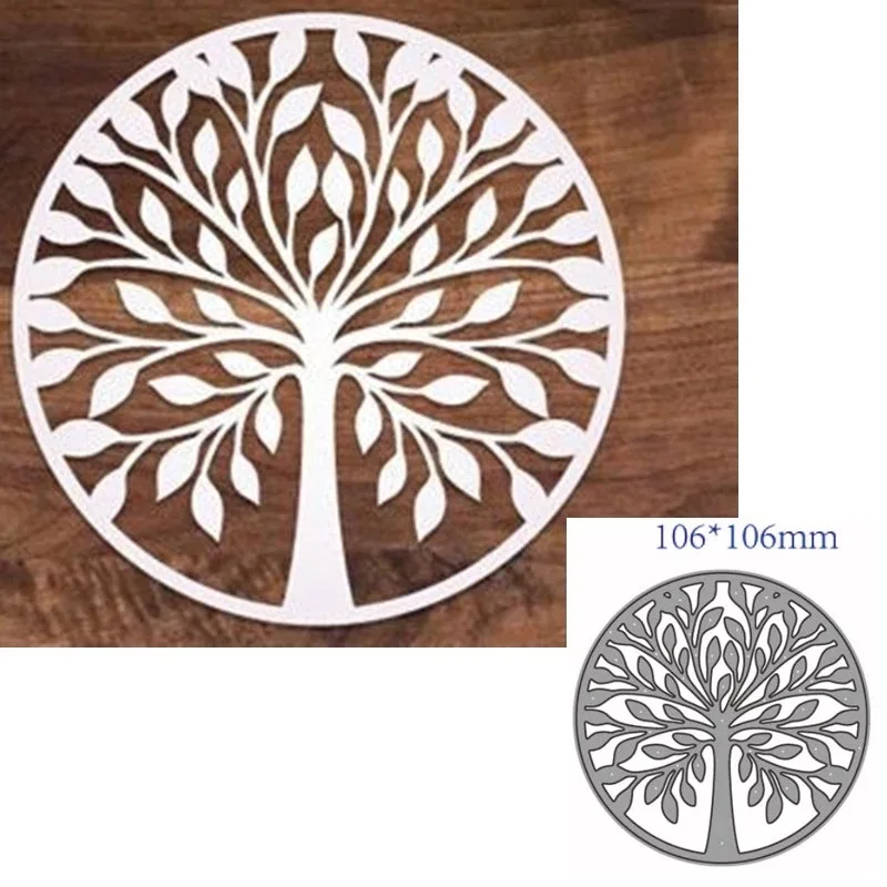 

Circular Tree Metal Cut Dies Stencils for Scrapbooking Stamp/Photo Album Decorative Embossing DIY Paper Cards