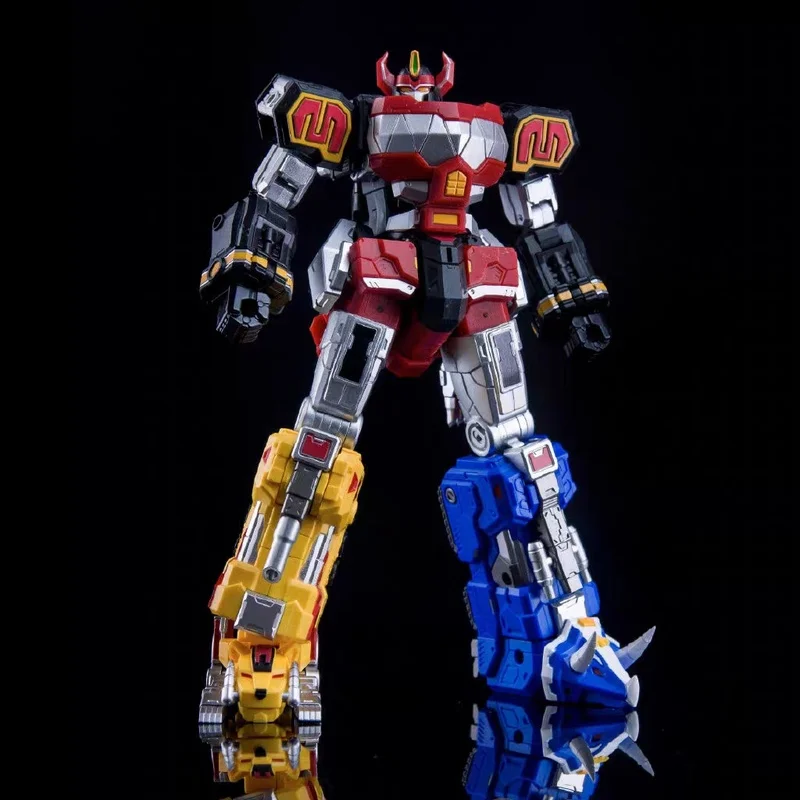 

In StockBandai Mighty Morphin Power Rangers Smp Shokugan-Super Minipla Megazord Action Figure Collectible Model Toy Gifts