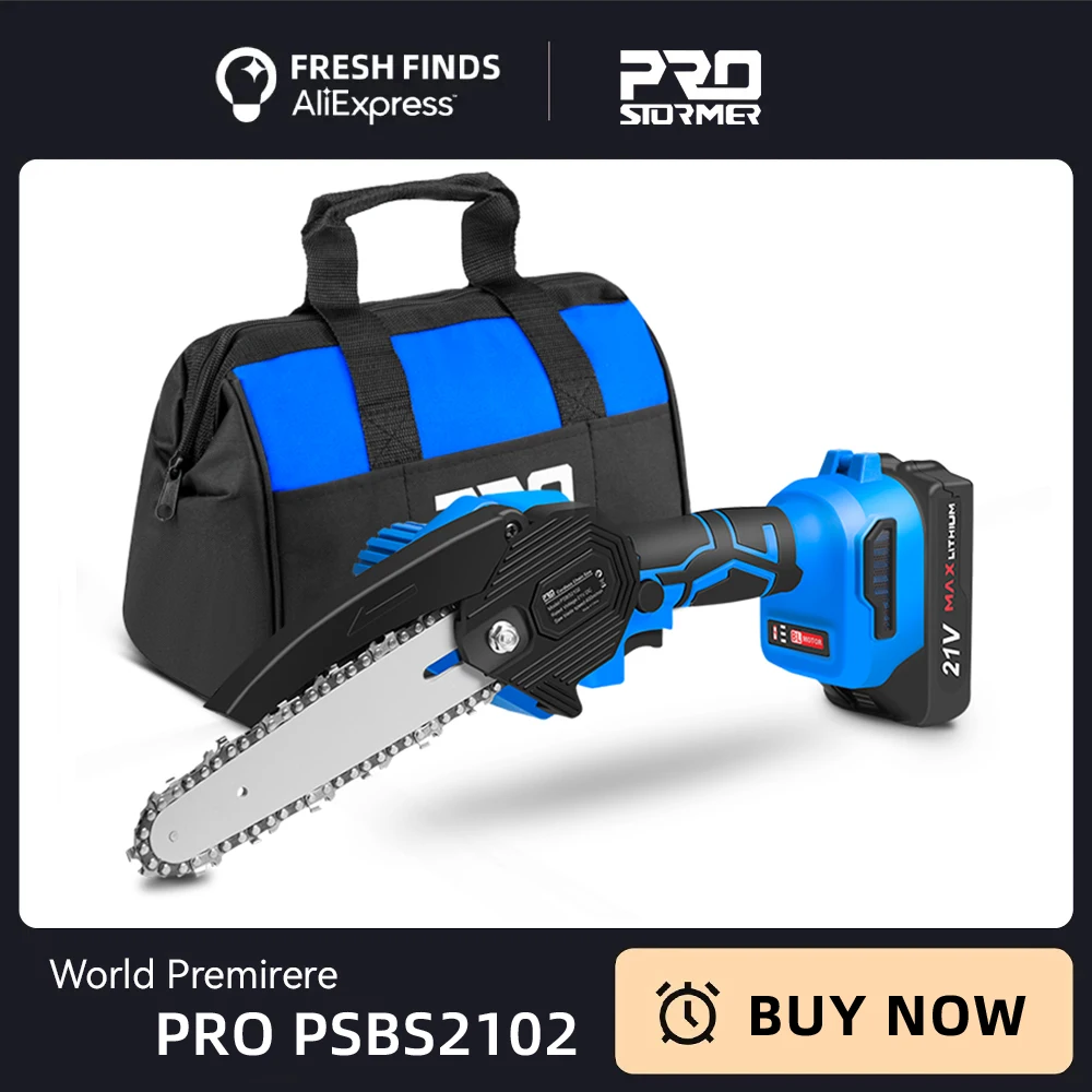 PRO PSBS2102 бензопила Цепная пила PROSTORMER аккумуляторная бесщеточная электрическая
