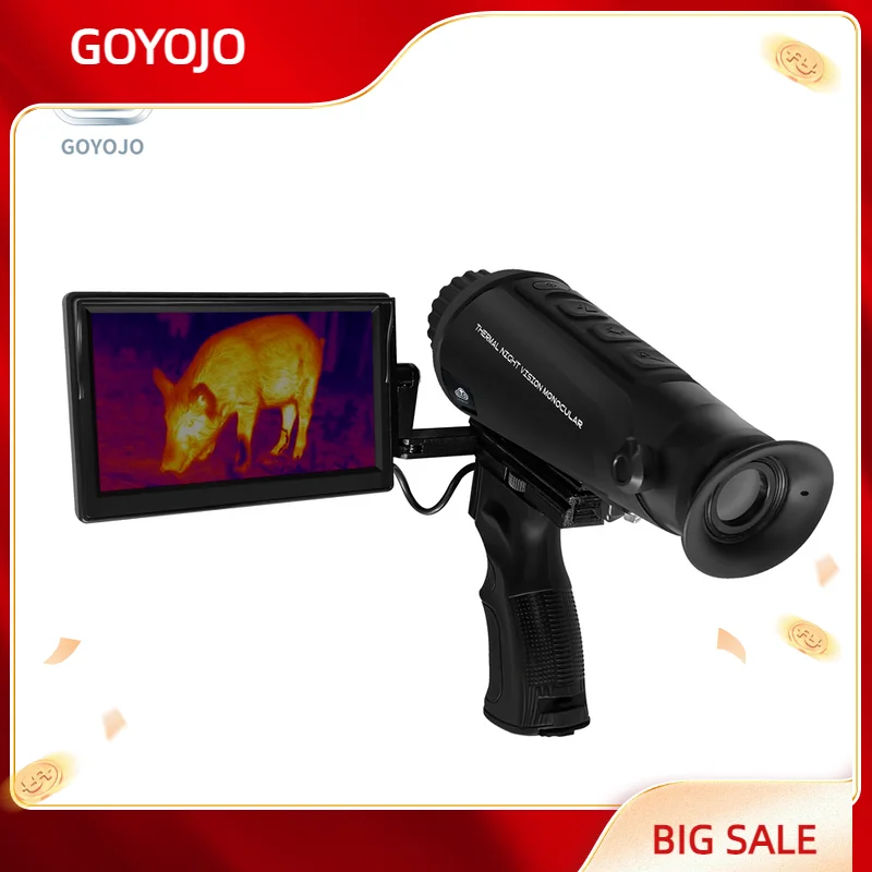 

Тепловизор GOYOJO с ночным видением, экран высокого разрешения, встроенная карта памяти 32 Гб для поддержки функций фото-и видеосъемки