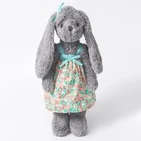 40cm grey stuffed long ear rabbit plush toys kawaii soft bunny baby sleeping pillow animal doll children birthday gift to friend