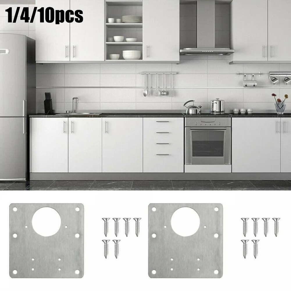 

1pcs Hinge Repair Plate Cabinet Furniture Drawer Table Scharnier Stainless Steel Household Hardware Hinge Fixing Plate