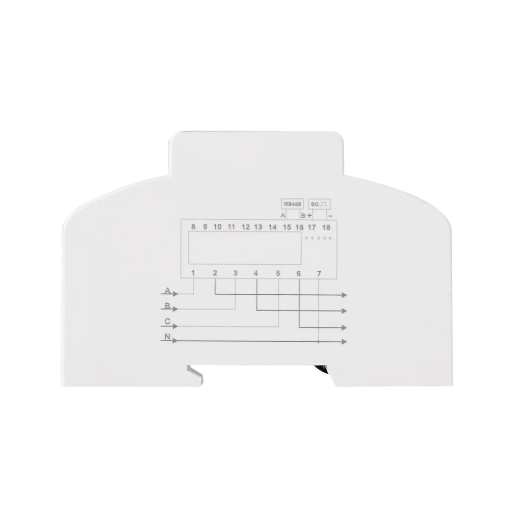DTS6619-016 Счетчик энергии 7P 3-фазный 4-проводной счетчик с цифровым ЖК-дисплеем и