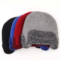 winter beanies mens caps knitted wool hat outdoor riding ear protection hat thick warm brimless fur bonnet %d1%88%d0%b0%d0%bf%d0%ba%d0%b0 %d0%bc%d1%83%d0%b6%d1%81%d0%ba%d0%b0%d1%8f 2021