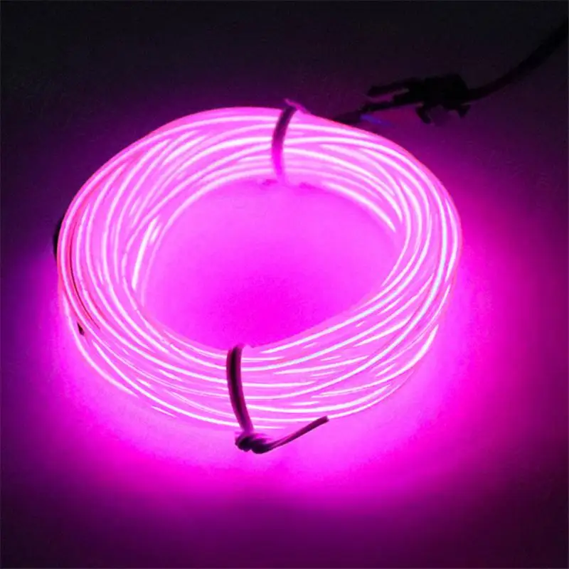 

1m Luminous Line Highlight EL Cold Light Line Car Decorative Lamps Strips Christmas Dance Party DIY Costumes Light Car Lights