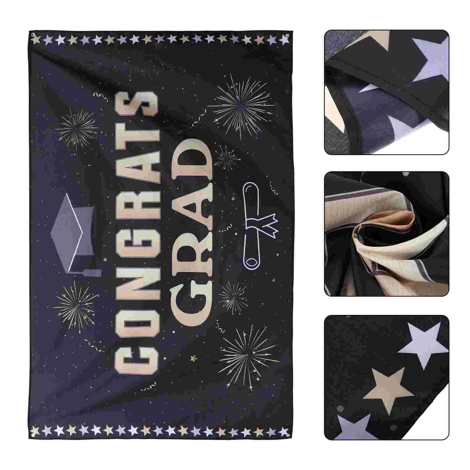 

Креативный праздничный баннер на выпускной вечеринку, поздравления, фон, баннер, флаг на выпускной