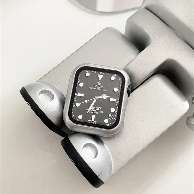 Новый матовый чехол для часов Apple Watch 41 мм 45 44 40 42 38 бампер + Защитное стекло экрана