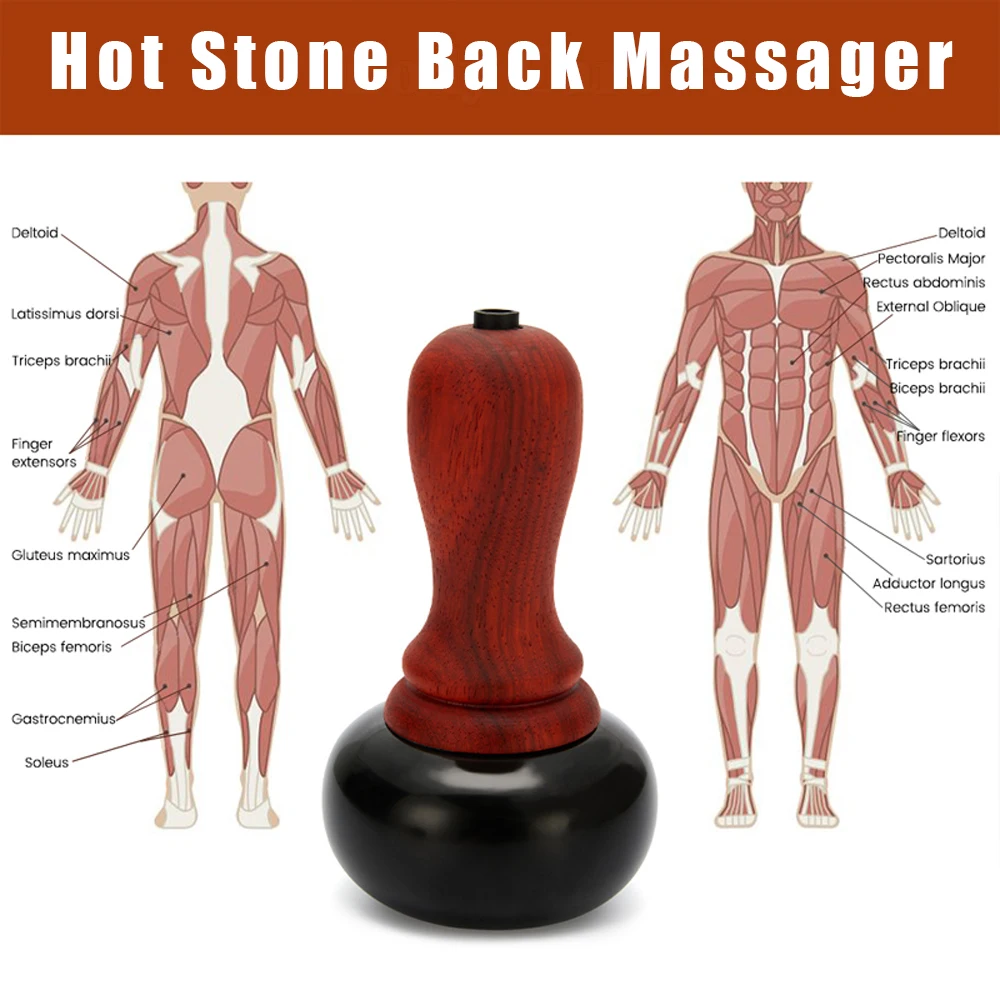

Electric Back Massager Hot Stone Spa Gua Sha Slimming Physical Therapy Meridian Dredge Muscle Face Neck Back Massage Body Care