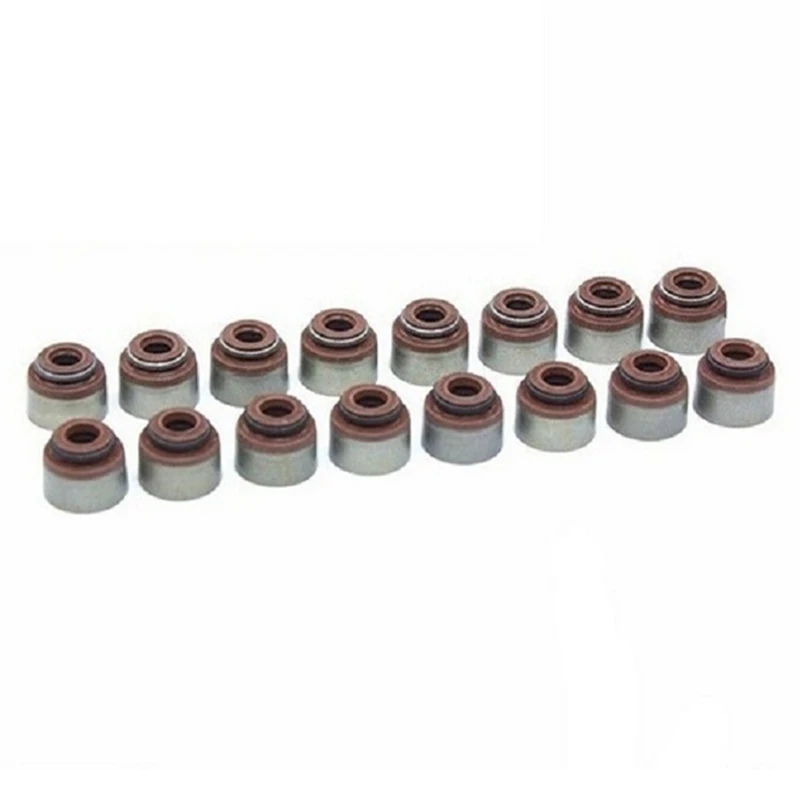 

16PCS Valve Stem Oil Seal Kit 12210-PZ1-004 Suitable For Honda Civic Accord Car Intake And Exhaust Valve Oil Seal