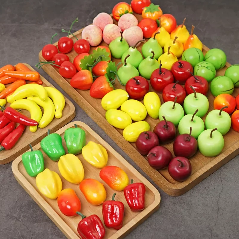 

Artificial Fake Fruit Mini Fruits Simulation Fruits Vegetable Sets Home Decoration Ornament Craft Food Photography Props