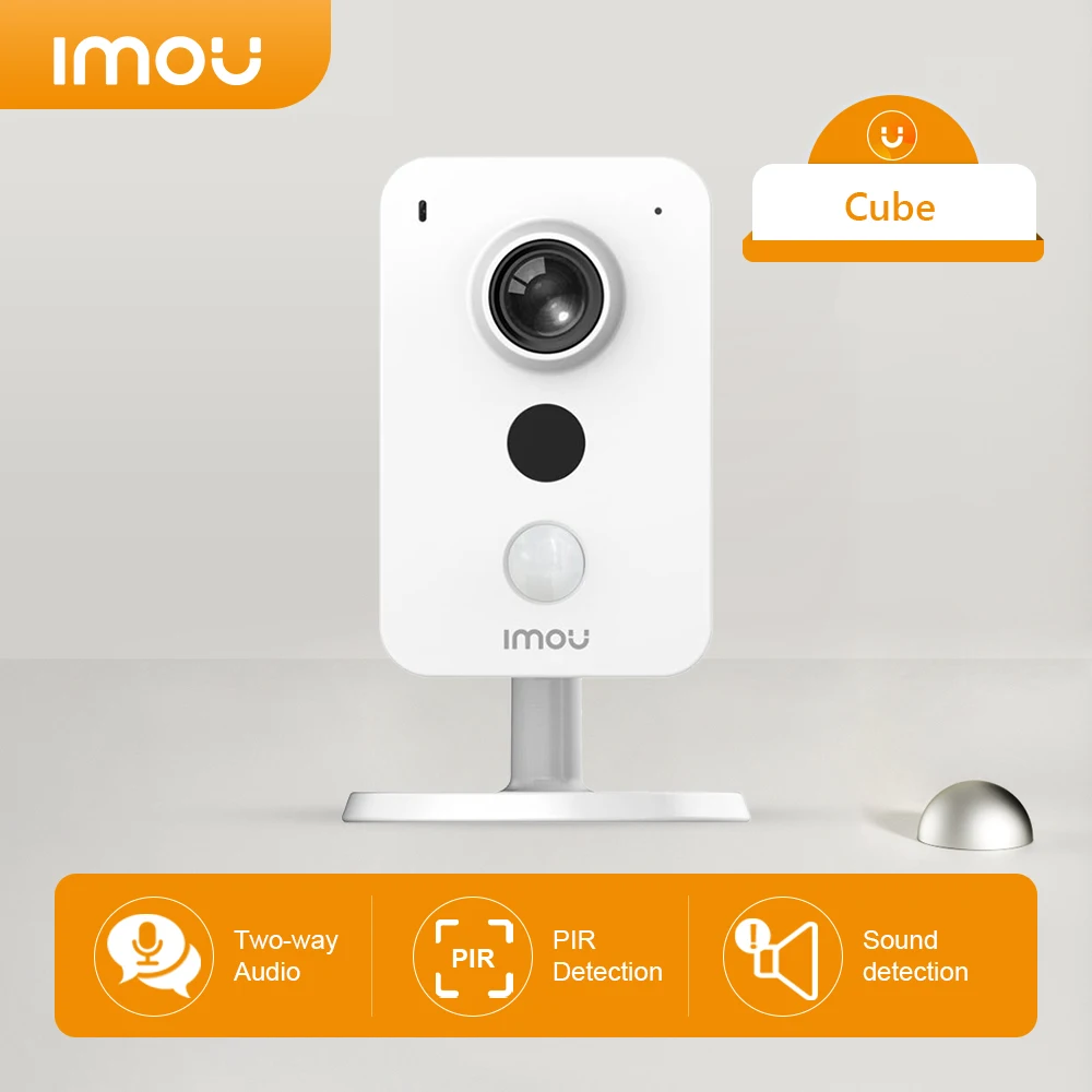 Imou Cube Внутренняя IP-камера Wi-Fi 1080P PIR Радионяня Интерфейс внешней сигнализации