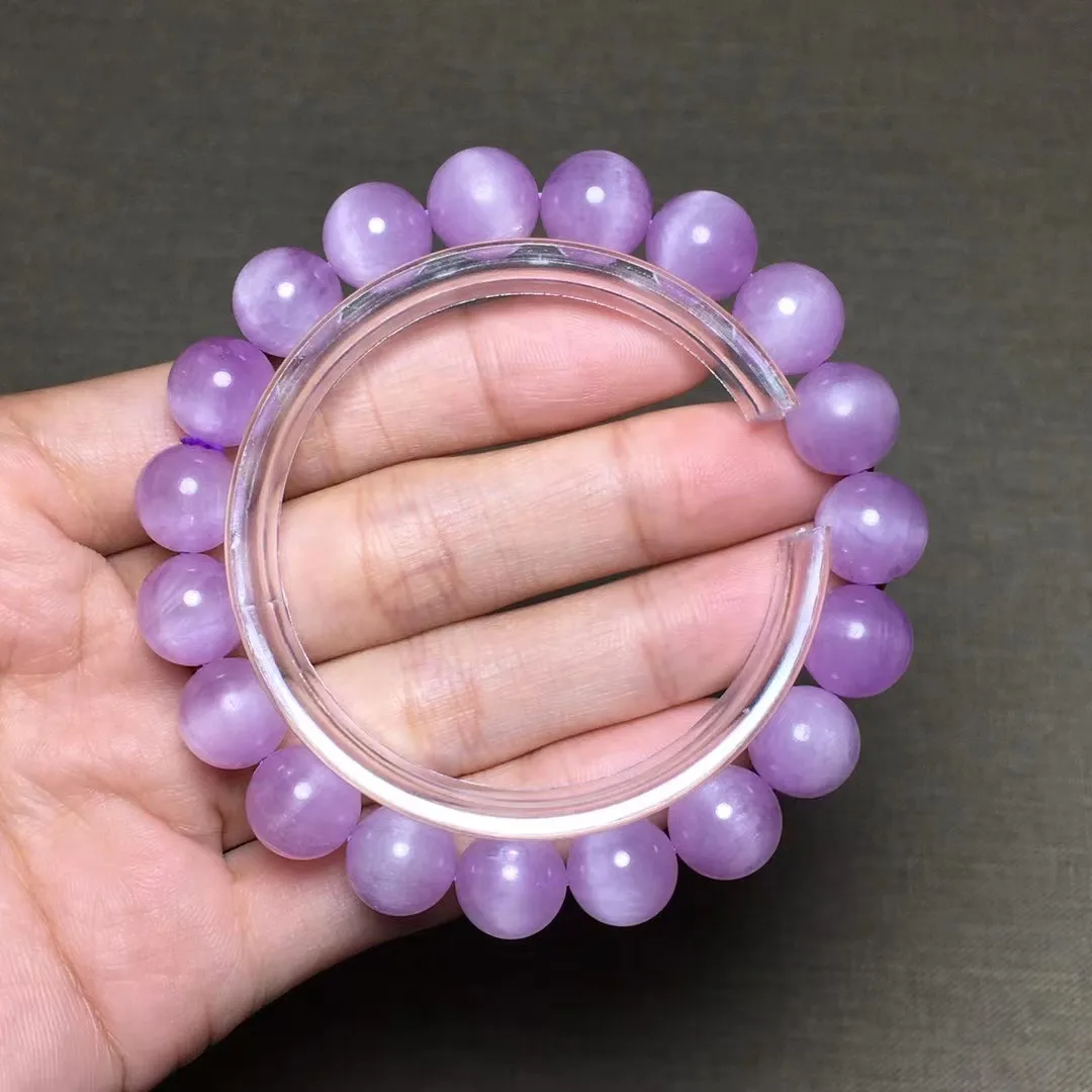 

10 мм натуральные фиолетовые бриллиантовые украшения для женщин и мужчин, лечебный подарок, красивые хрустальные бусины кошачий глаз, драгоценные нити AAAAA