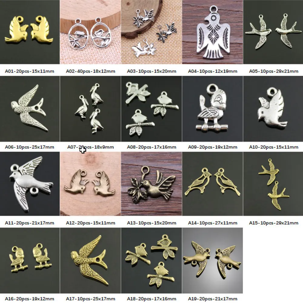 

New Arrival Bird Branch Charms For Jewelry Making Gifts For Women