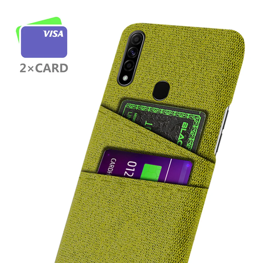 

Phone Case For OPPO A31 Dual Card Fabric Cloth Luxury Business Cover For Oppo A31 2020 A 31 OppoA31 CPH2015 Bumper Cases Funda