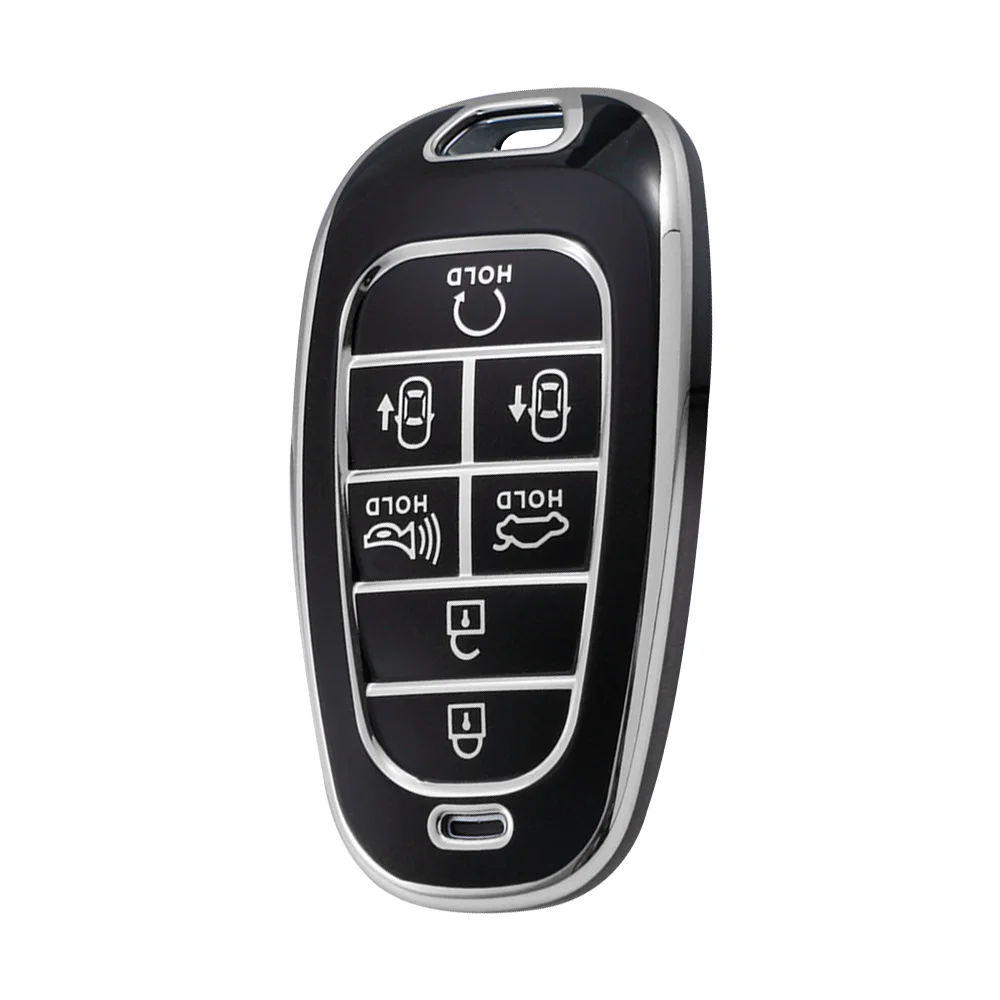 

Чехол для ключа из ТПУ для Hyundai Palisade 2023, Tucson Santa Fe 2021 2022, Atos Solaris Prime Nexo Sonata Staria Ioniq, чехол для ключа автомобиля