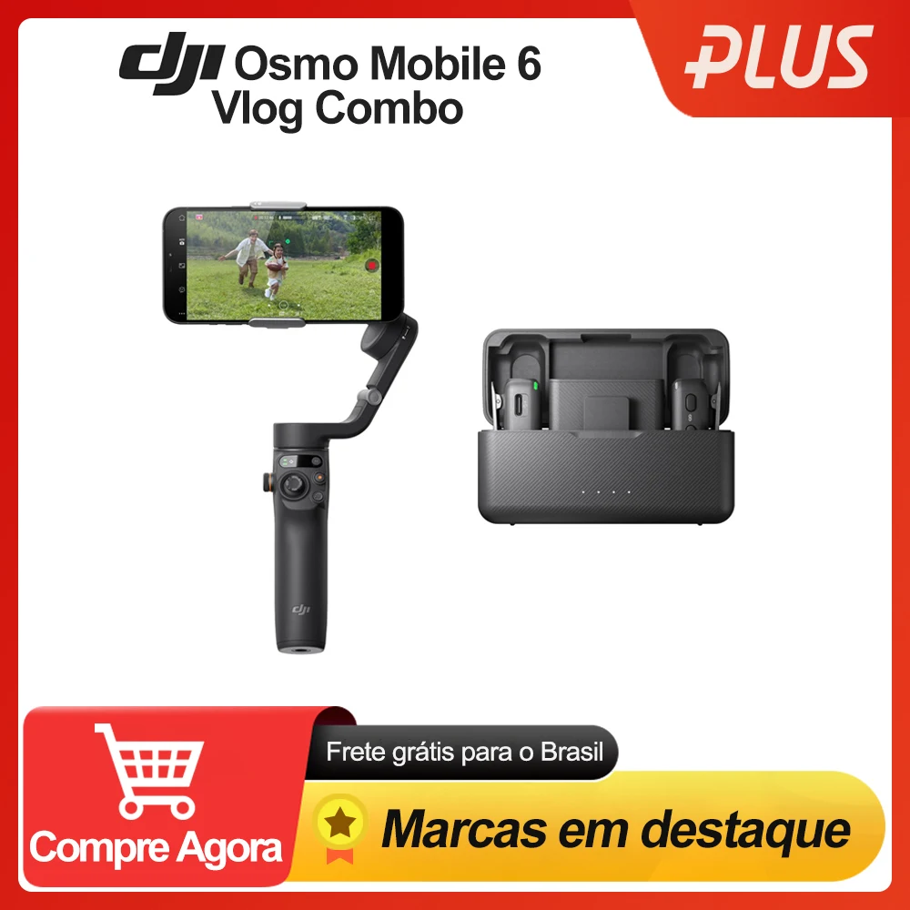 DJI OM 6 Osmo Mobile 6 Vlog Combo OM6 и DJI Mic смартфон карданный стабилизатор беспроводной петличный микрофон для потоковой передачи данных DJI OM 6 Osmo Mobile 6 Vlog Combo OM6 и DJI Mic смартфон карданный стабилизатор беспроводной петличный микрофон для потоковой передачи данных