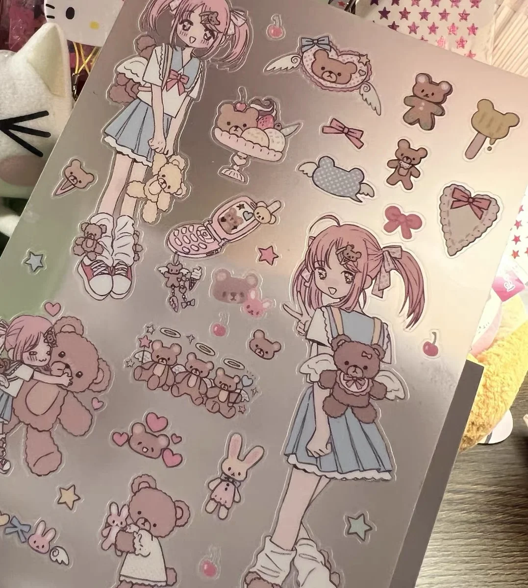 Милые стикеры с медведем стикербук самые милые стикеры