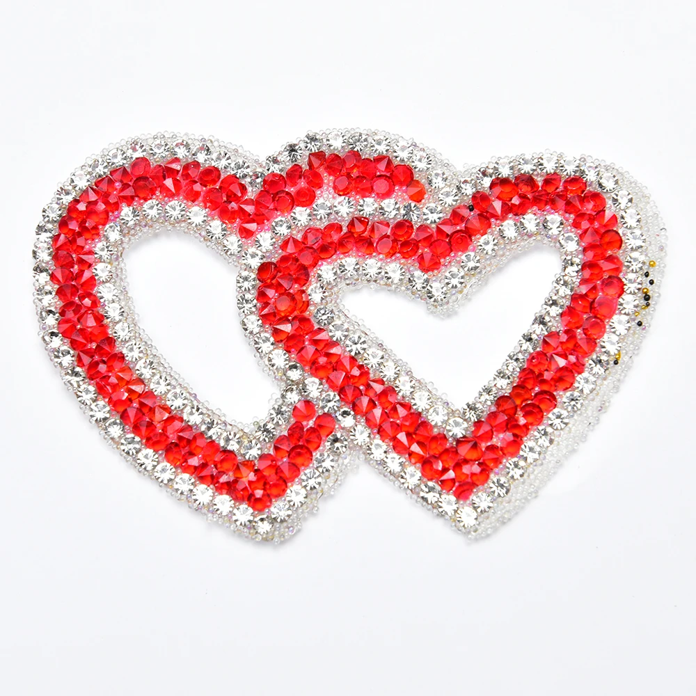 10 шт. двойные мотивы в форме сердца из смолы