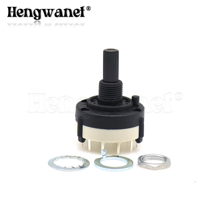 Переключатель поворотного канала RS26 на выбор, одноуровневый семейный переключатель, 1P12T 2P6T 3P4T 4P3T