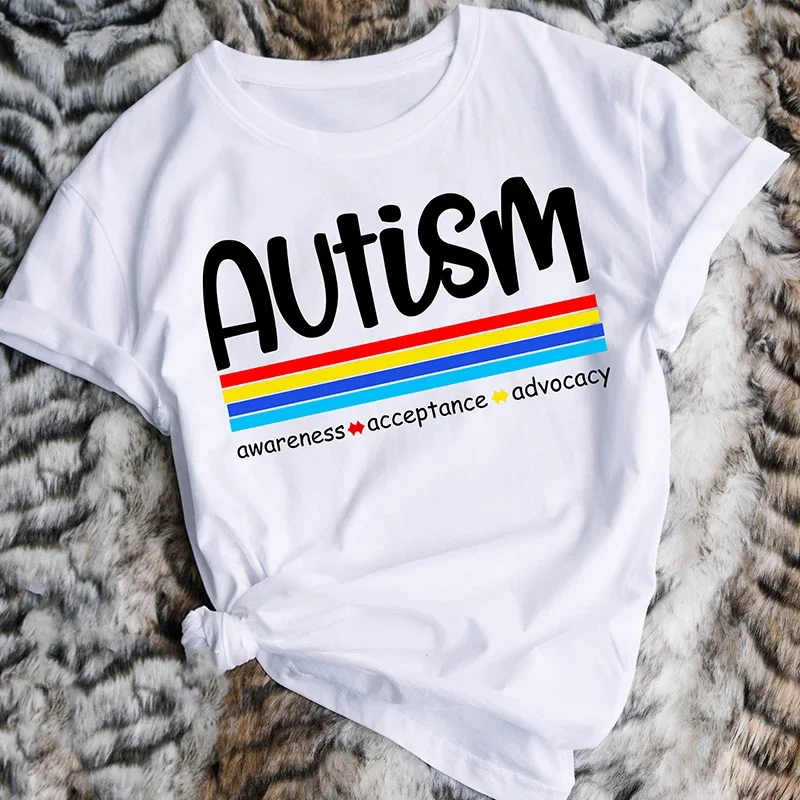 Рубашки для осмотра при аутизме футболки проявления внимания одежда мужчин и