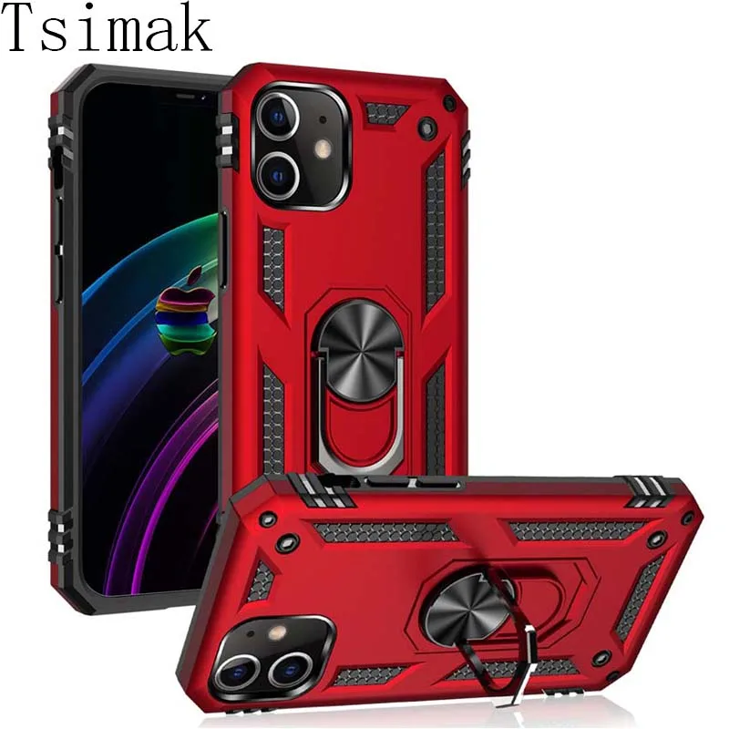

Armor Case For iPhone 11 13 Pro Max XS XR X 7 8 6 6S Plus 5 5S SE 2020 SE2 Shockproof Phone Back Cover for Apple iPhone 12 Mini