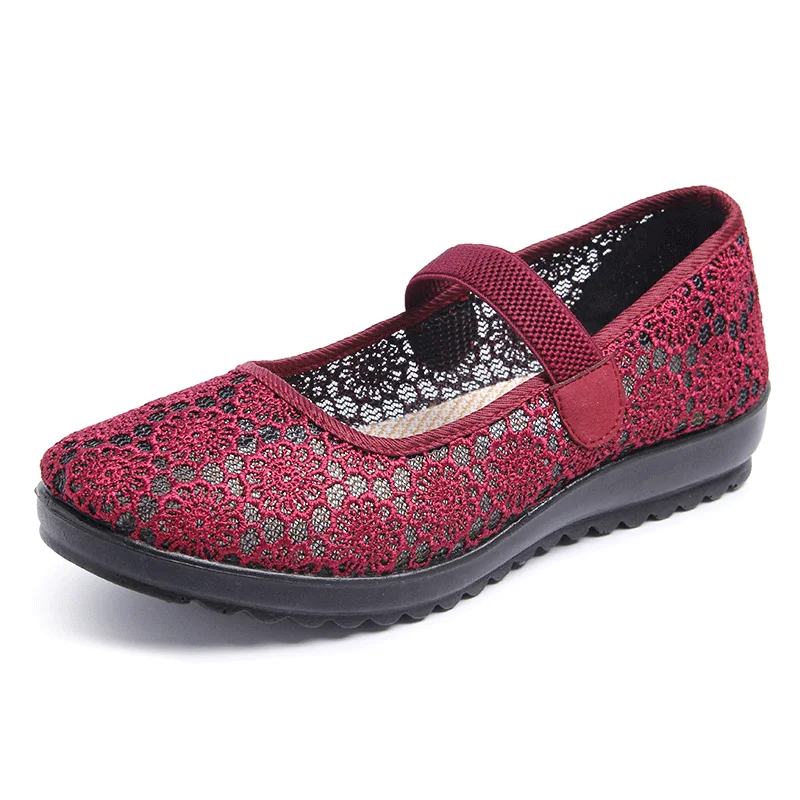 

2022 Spring and Autumn Women's non-slip soft-soled embroidered flat women's shoes DY2843