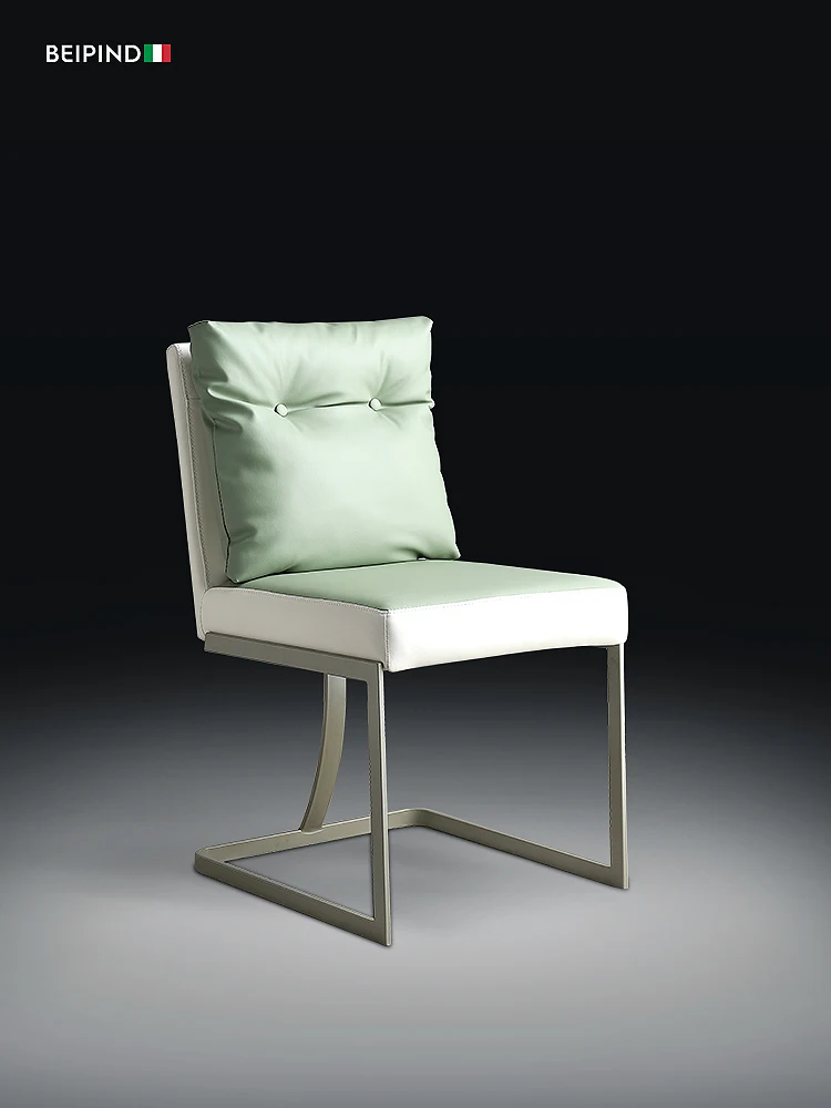 Минималистичный домашний коричневый стул со спинкой YY простой современный