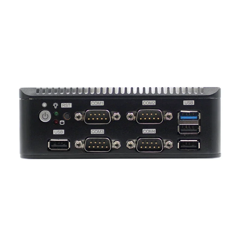 Мини-ПК J1900 8 ГБ ОЗУ без вентилятора компьютер с хостингом 2 * LAN 4COM 4 RS232 настольный