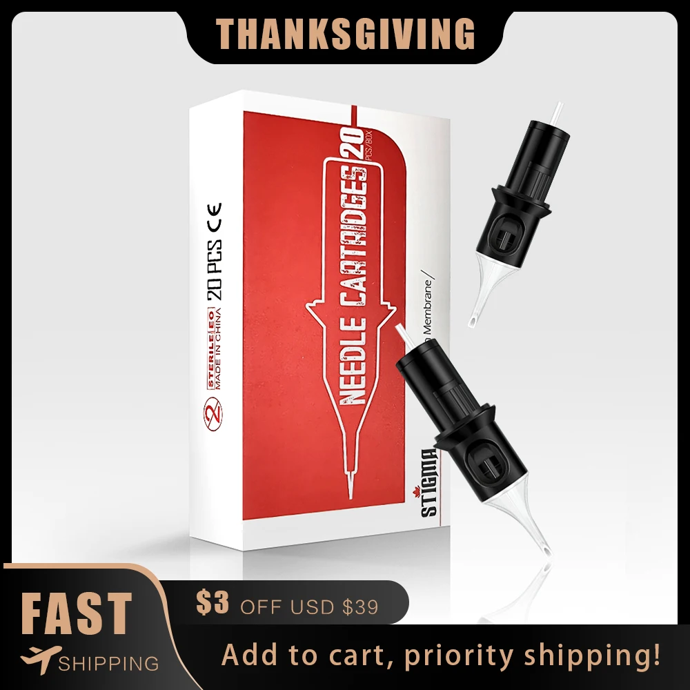 

20 шт., картриджи для татуировок, 0,35 мм